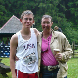 Andrew Jayne and Trainer Lynn Lloyd