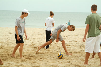 Andrew Jayne volleyball on the beach, Albena, Bulgaria